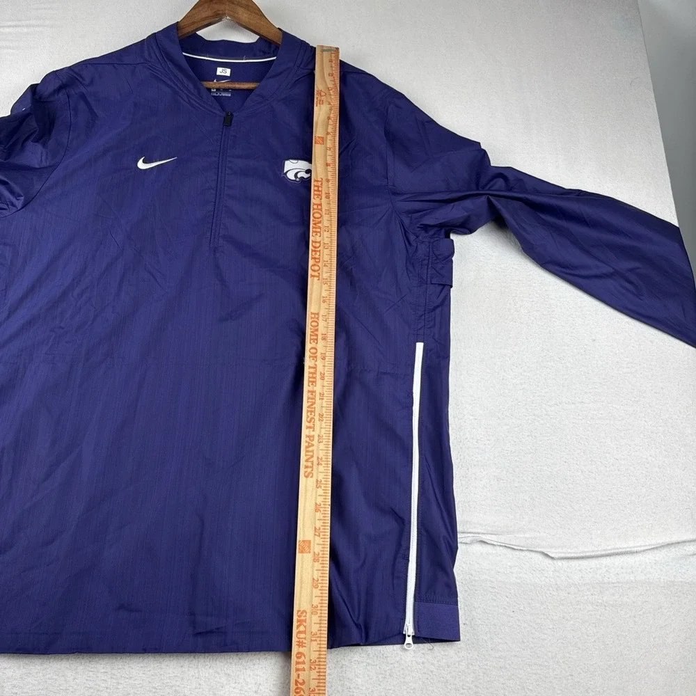 Kansas State Player Issued Mens Quarter Zip Windbreaker XL lightweight Vented